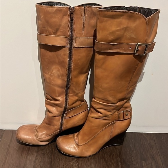 Women’s Call It Spring Women Boots Size 7 tan/brown- below the knee wedge - Picture 4 of 9